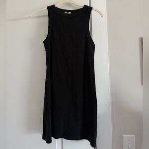 Little black dress Princess Polly Black Ribbed Tank Bodycon Mini Dress – Size 8